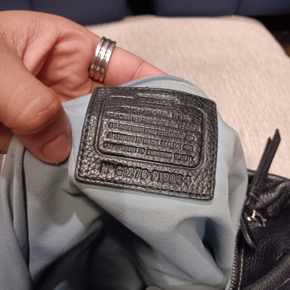 Coach Crossbody Black Leather Shoulder Bag - Picture 10 of 10